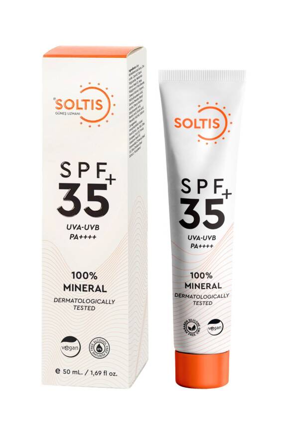 % 100 Mineral Güneş Koruyucu Krem SPF 35+ Pa++++ , 50 ml - 2