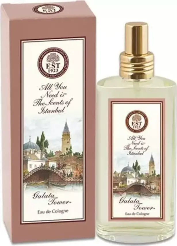 150 ml Sprey Cam Şişe Eau De Cologne Galata Tower - 1