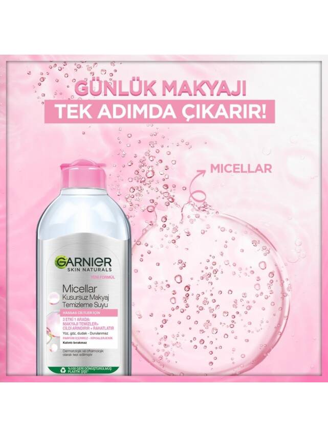3lü Garnier Micellar Kusursuz Makyaj Temizleme Suyu 200ml - 4