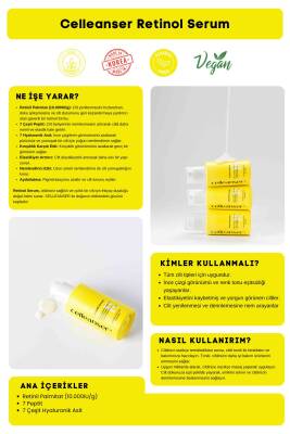 7 Çeşit Peptit & 7 Çeşit Hyaluronik Asit İçeren Yaşlanma Karşıtı ve Aydınlatıcı Retinol Serum - 4