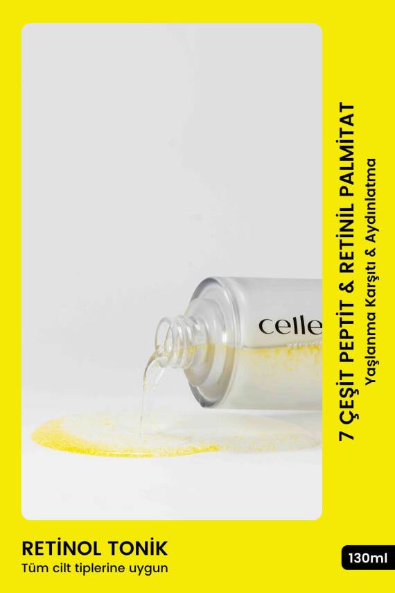7 Çeşit Peptit & Retinil Palmitat & Allantoin İle Güçlendirilmiş Yaşlanma Karşıtı Retinol Tonik - 1