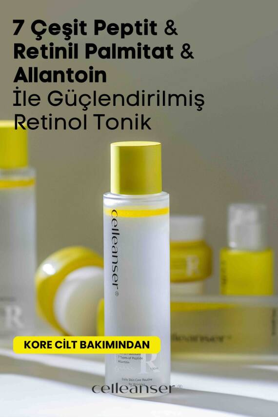 7 Çeşit Peptit & Retinil Palmitat & Allantoin İle Güçlendirilmiş Yaşlanma Karşıtı Retinol Tonik - 5