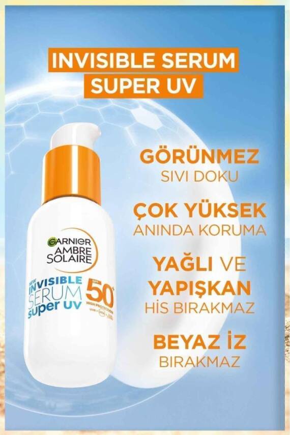 Ambre Solaire Invisible Spf50 Süper Uv Günlük Güneş Koruyucu Serum Micellar Makyaj Temizleme Suyu - 6