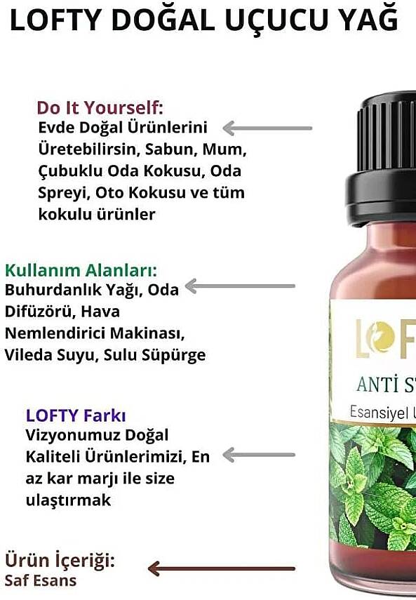 Anti Stress Uçucu Yağ Buhurdanlık Esansı Oda Kokusu Uçucu Esansiyel Yağ Buhur Yağı 10ML - 2