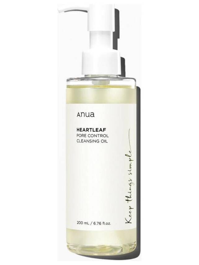 Anua Heartleaf Pore Control Cleansing Oil - Gözenek, Siyah Nokta Karşıtı Yağ Bazlı Temizleyici 200ml - 1