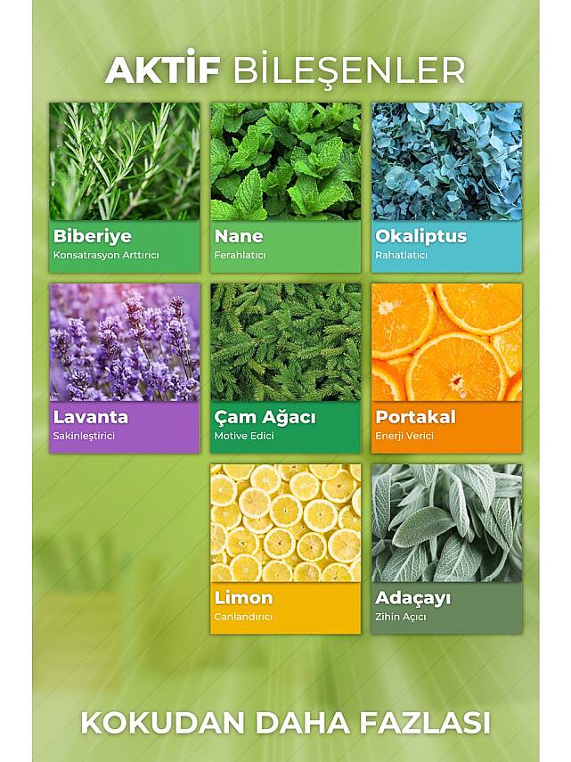 Auran 200ml Oda Kokusu Anti-Stress & Focus Menekşe Kokusuyla Zihinsel Odaklanma Arttırıcı - 3