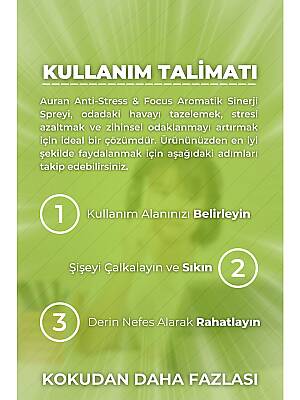 Auran 200ml Oda Kokusu Anti-Stress & Focus Menekşe Kokusuyla Zihinsel Odaklanma Arttırıcı - 6