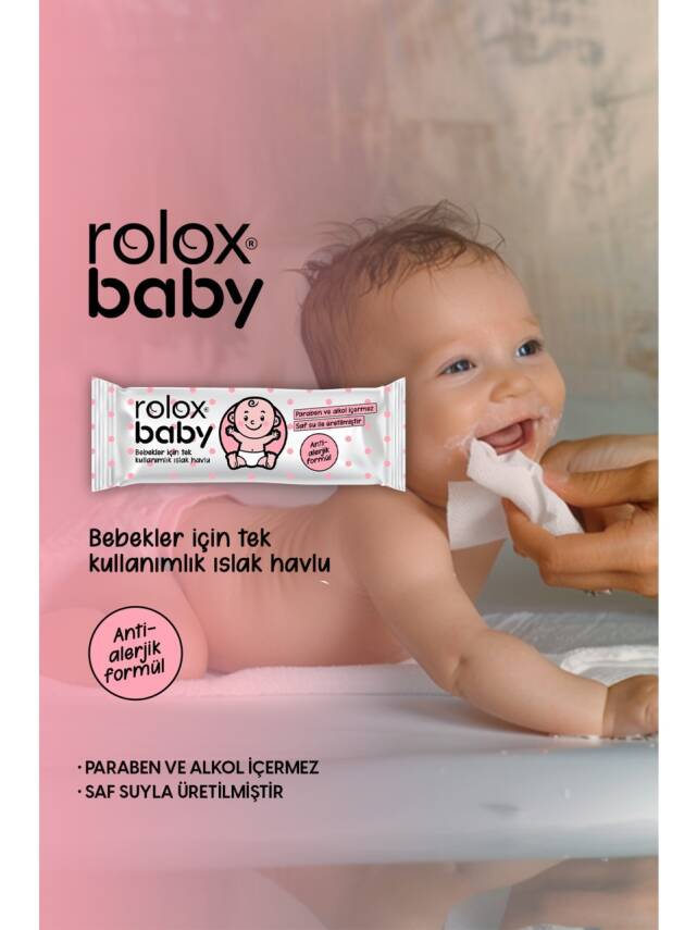 Baby - 50 Paket – Bebekler İçin Tek Kullanımlık Islak Havlu - 1