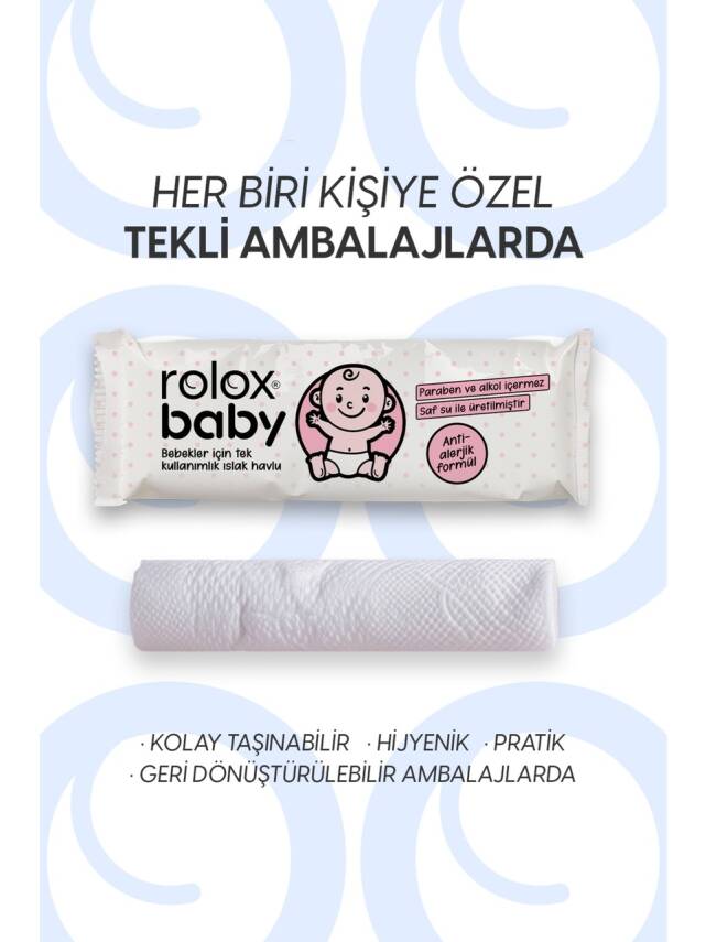 Baby - 50 Paket – Bebekler İçin Tek Kullanımlık Islak Havlu - 2