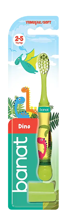 Banat Dino Çocuk Diş Fırçası 2-5 Yaş Arası - 1