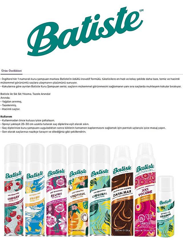 Batiste Kuru Şampuan Blush 200 ml - 2