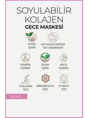 Beaute Attendue Beauté Attendue Collagen Peel-Off Night Mask – Soyulabilir Kolajen Gece Maskesi | Niasinamid & E Vitamini Içerikli - 4