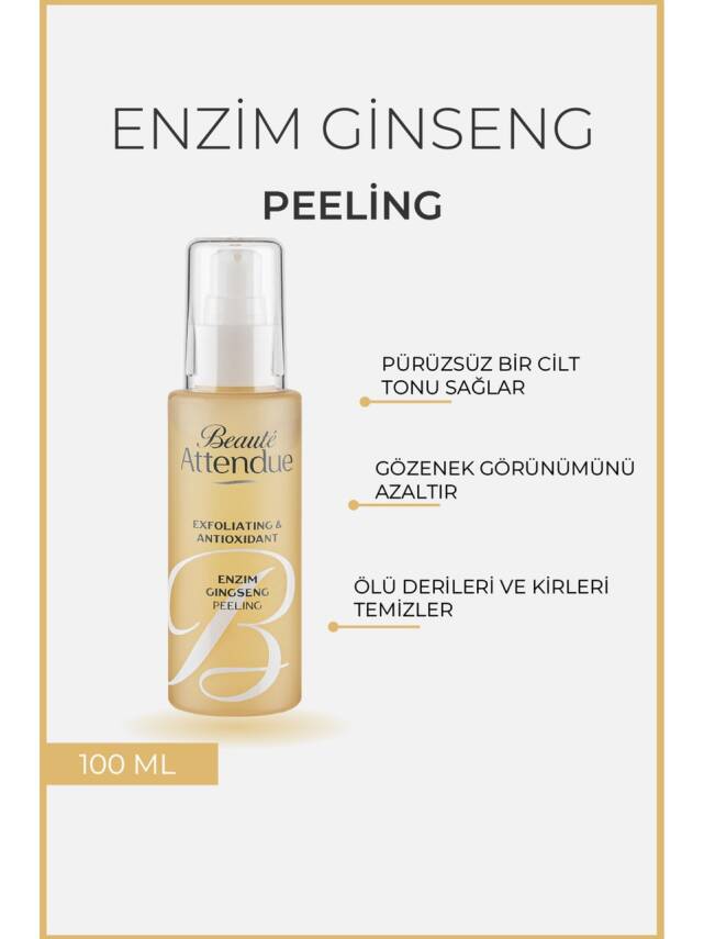 Beaute Attendue Enzim Gingseng Ölü Hücrelerden Arındırıcı, Aydınlatıcı, Ton Eşitleyici Peeling - 2