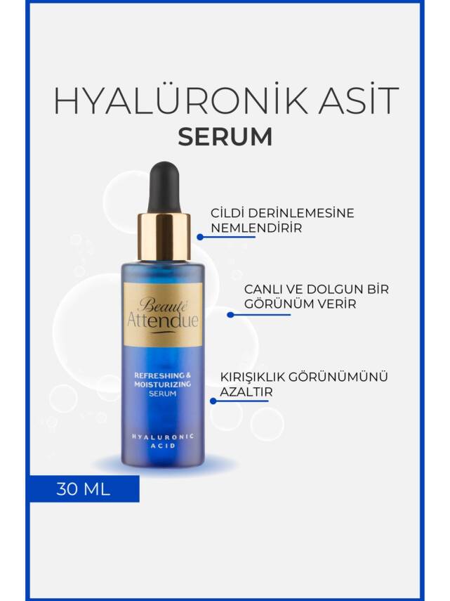 Beaute Attendue Hyaluronik Asit Yoğun Nemlendirici, Canlandırıcı Serumu (HYALURONİK ASİT %3) - 2