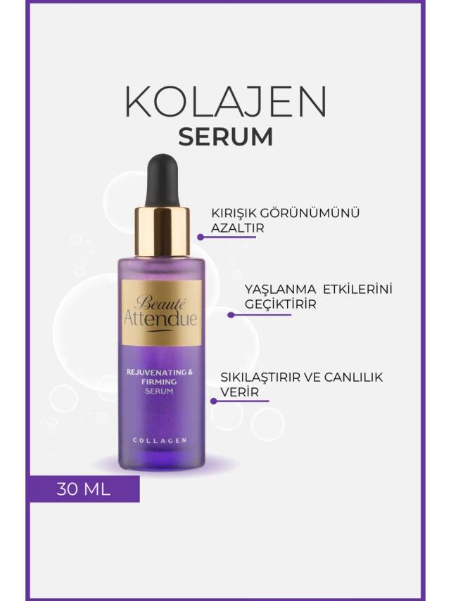 Beaute Attendue Kolajen, Yaşlanma Karşıtı, Gençleştirici, Cildi Sıkılaştırıcı Serum - 2