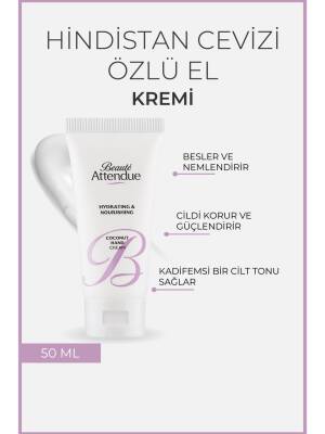 Beaute Attendue Nemlendirici Ve Besleyici Hindistan Cevizli El Kremi - 1