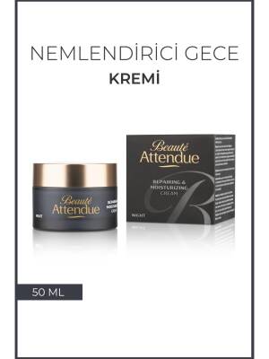 Beaute Attendue Onarıcı, Gece Boyu Cilt Yenileyici, Yaşlanma Karşıtı, Nemlendirici Gece Bakım Kremi - 2