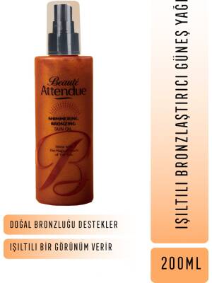 Beaute Attendue Simli Bronzlaştırıcı Güneş Yağı - 2