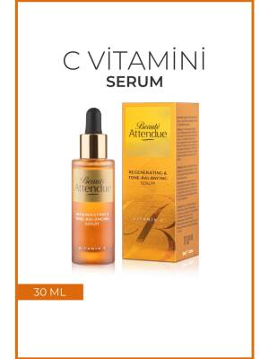 Beaute Attendue Vitamin C, Ton Eşitleyici,Aydınlatıcı,Leke Karşıtı,Antioksidan Serum (ASCORBİC ACİD, HYALURONİC ACİD) - 1