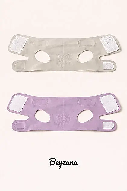 BEYZANA 1 Adet Karışık Renk Unisex Yüz Şekillendirme Bandajı & Çene Altı Gıdı Korsesi - 1