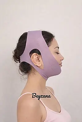 BEYZANA 1 Adet Karışık Renk Unisex Yüz Şekillendirme Bandajı & Çene Altı Gıdı Korsesi - 2
