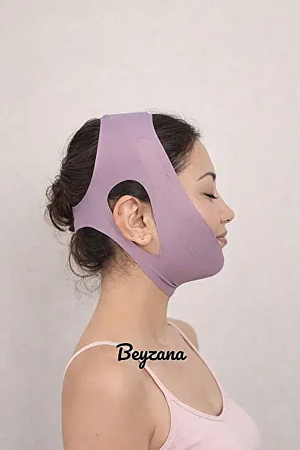 BEYZANA 1 Adet Karışık Renk Unisex Yüz Şekillendirme Bandajı & Çene Altı Gıdı Korsesi - 2