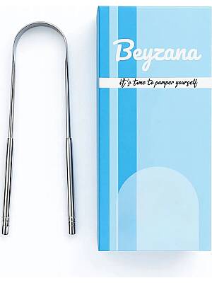 Beyzana Dil Temizleyici Gümüş Ağız Bakım Fırçası Dil Plak Temizleme Dil Sıyırıcı