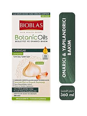 Bioblas Botanic Oils Besleyici ve Onarıcı Sarımsak Şampuan 360 ml