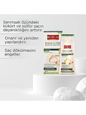 Bioblas Botanic Oils Besleyici ve Onarıcı Sarımsak Şampuan 360 ml - 4