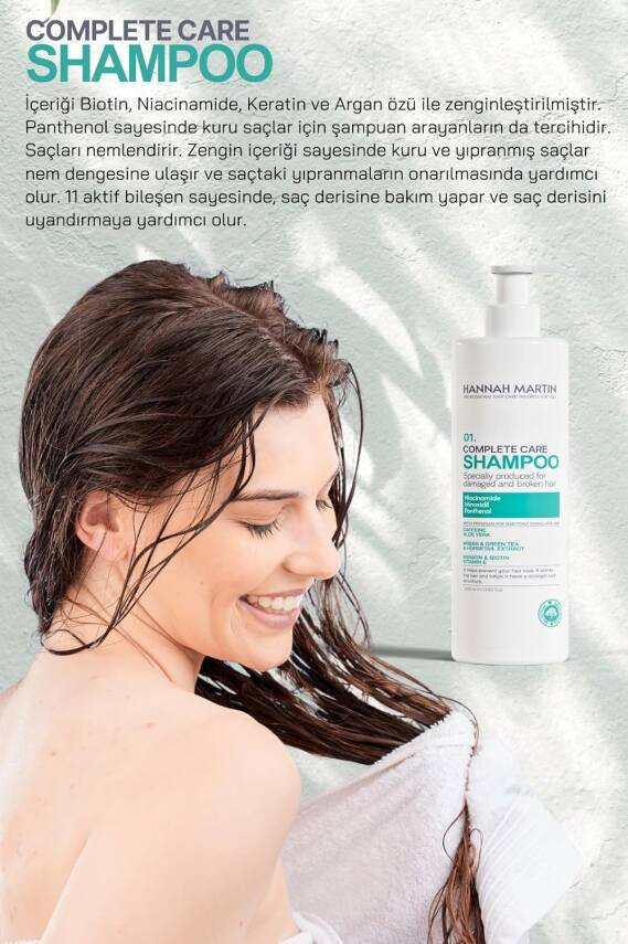 Biotin Ve Niacinamide Içerikli,dökülen Ve Geç Uzayan Saçlar Için 11 Aktifli Dökülme Karşıtı Şampuan - 2