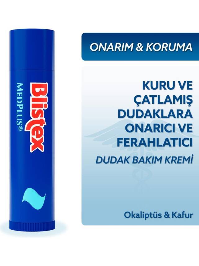 Blistex MedPlus Stick Kuruyan ve Çatlayan Dudaklara Yoğun Bakım Kremi - 2