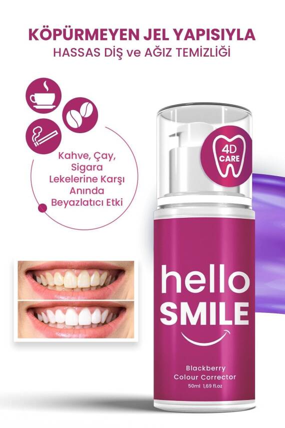Böğürtlen Aromalı 4d Beyazlatıcı Diş Jeli - 1