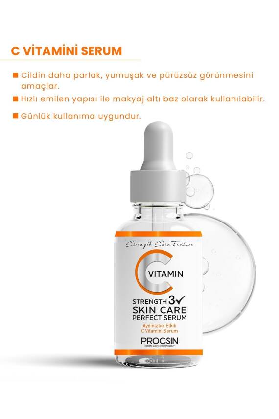 C Vitamini Aydınlatıcı Ve Ton Eşitleyici Bakım Serumu 20ml - 5