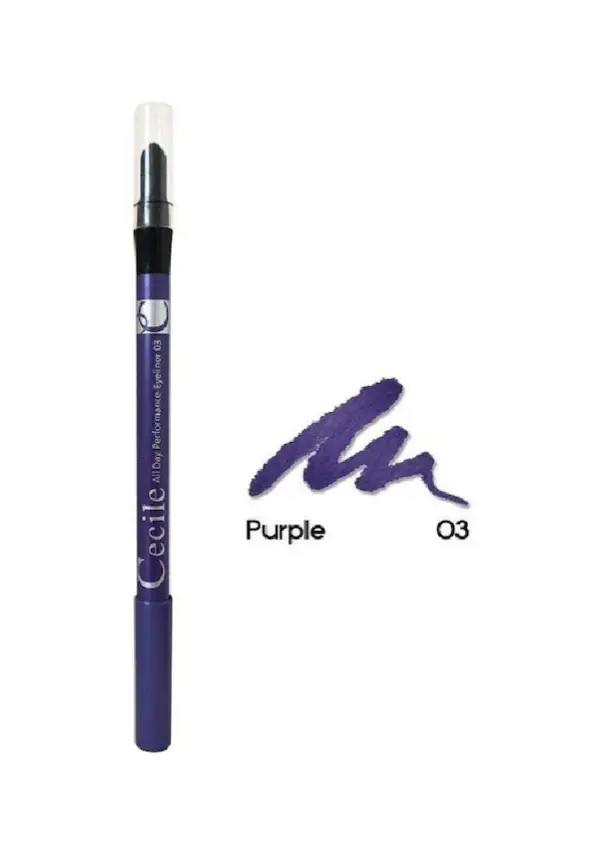 Cecile All Day Performance Eyeliner 03 Mor - 1