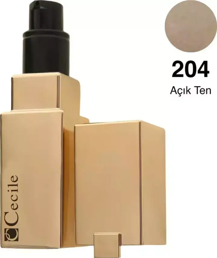 Cecile Fondöten - No Transfer Matte Performance Foundation 204 - 1