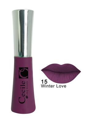 Cecile Mor Kalıcı Mat Ruj Long Kisses Lipgloss 15 - Cecile