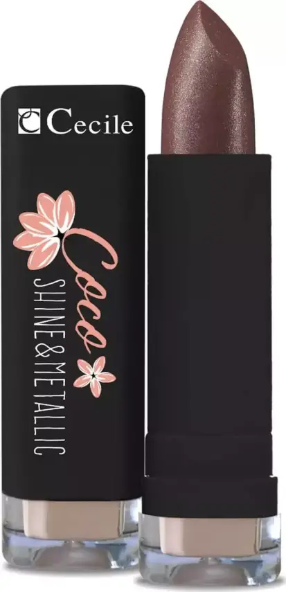 Cecile Ruj Coco Shine Metallic Lipstick 02 - 1