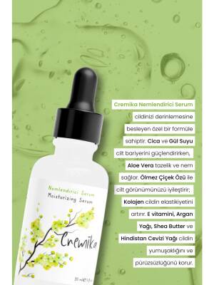 Cica Yüz Serumu, Bariyer Güçlendirici, Kırışıklık Karşıtı, Kolajen, Gül, Jojoba, Aloe Vera - 2