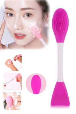 Çift Uçlu Su Yeşili Maske Sürme Aparatı & Cilt Temizleme Fırçası - AcarlarTicaret