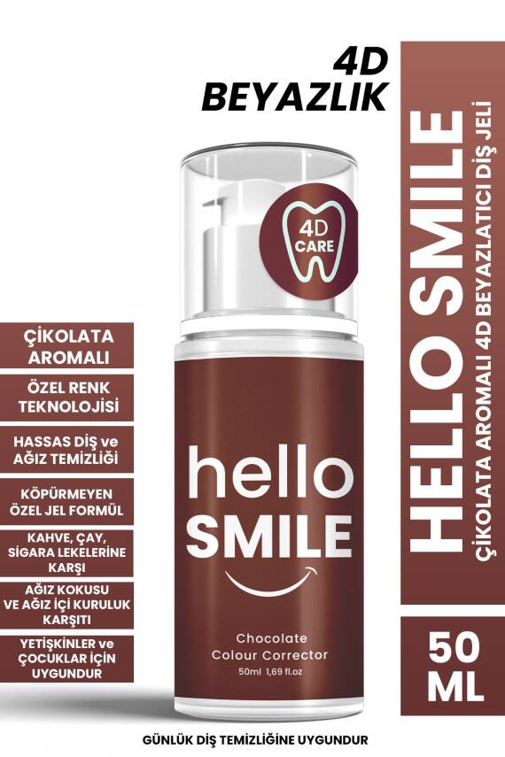 Çikolata Aromalı Anında Beyazlatıcı Diş Jeli - 1