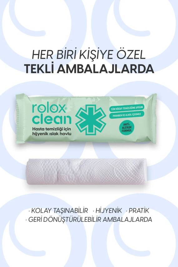 Clean - 100 Paket – Hasta Temizliği Için Hijyenik Islak Havlu - 3