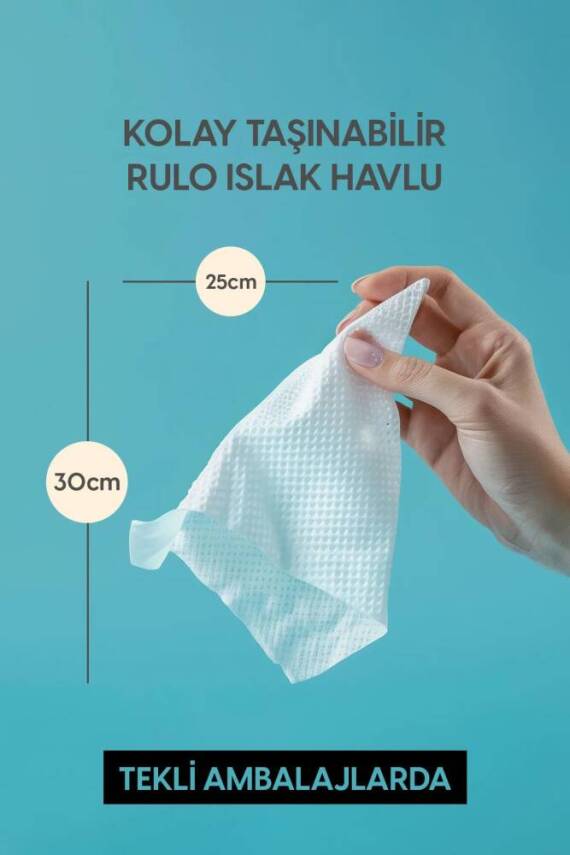 Clean - 50 Paket – Hasta Temizliği Için Hijyenik Islak Havlu - 2