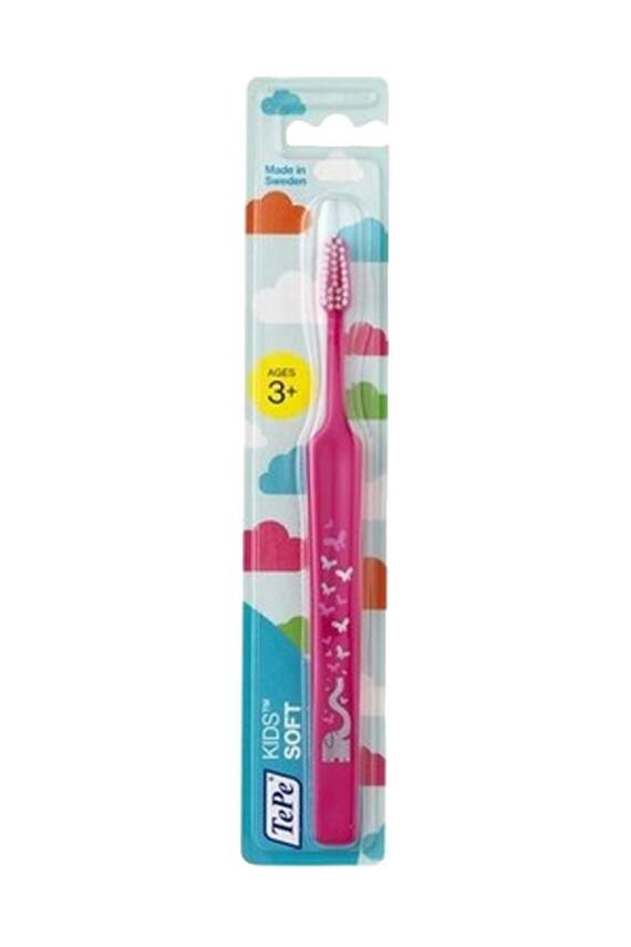 Çocuk Diş Fırçası Kids-Soft (3-5 Yaş) Pembe - 1