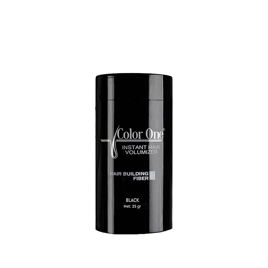 Color One Hair Building Fibers Black Dolgunlaştırıcı Saç Fiberi Siyah 25g - 1