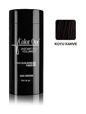 Color One Hair Powder 50 Gr. Dark Brown Koyu Kahve Saç Tozu Topik