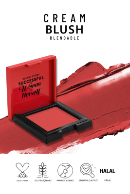 Cream Blush - Krem Allık 43 Scarlett - 6