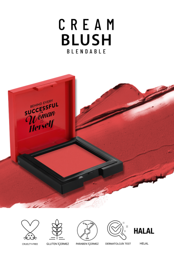 Cream Blush - Krem Allık 43 Scarlett - 6