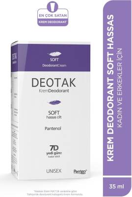 Deotak Unisex Krem Deodorant Soft Hassas Cilt 35 ml - 2