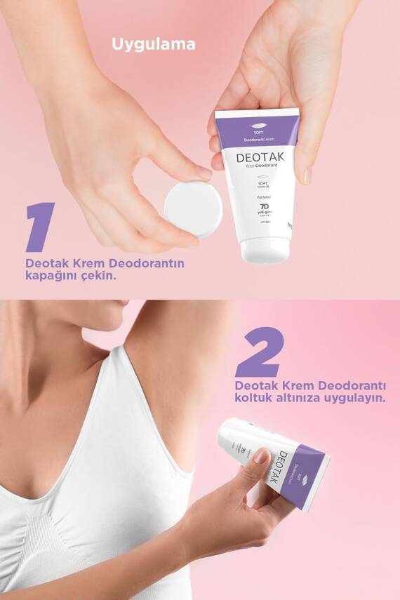 Deotak Unisex Krem Deodorant Soft Hassas Cilt 35 ml - 4