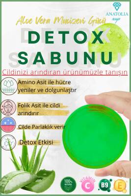Detox Sabun Ciltteki Lekeleri Giderici Aydınlatıcı Arındırıcı Serum Matcha Aloe Vera Yüz Temizleyici - 1